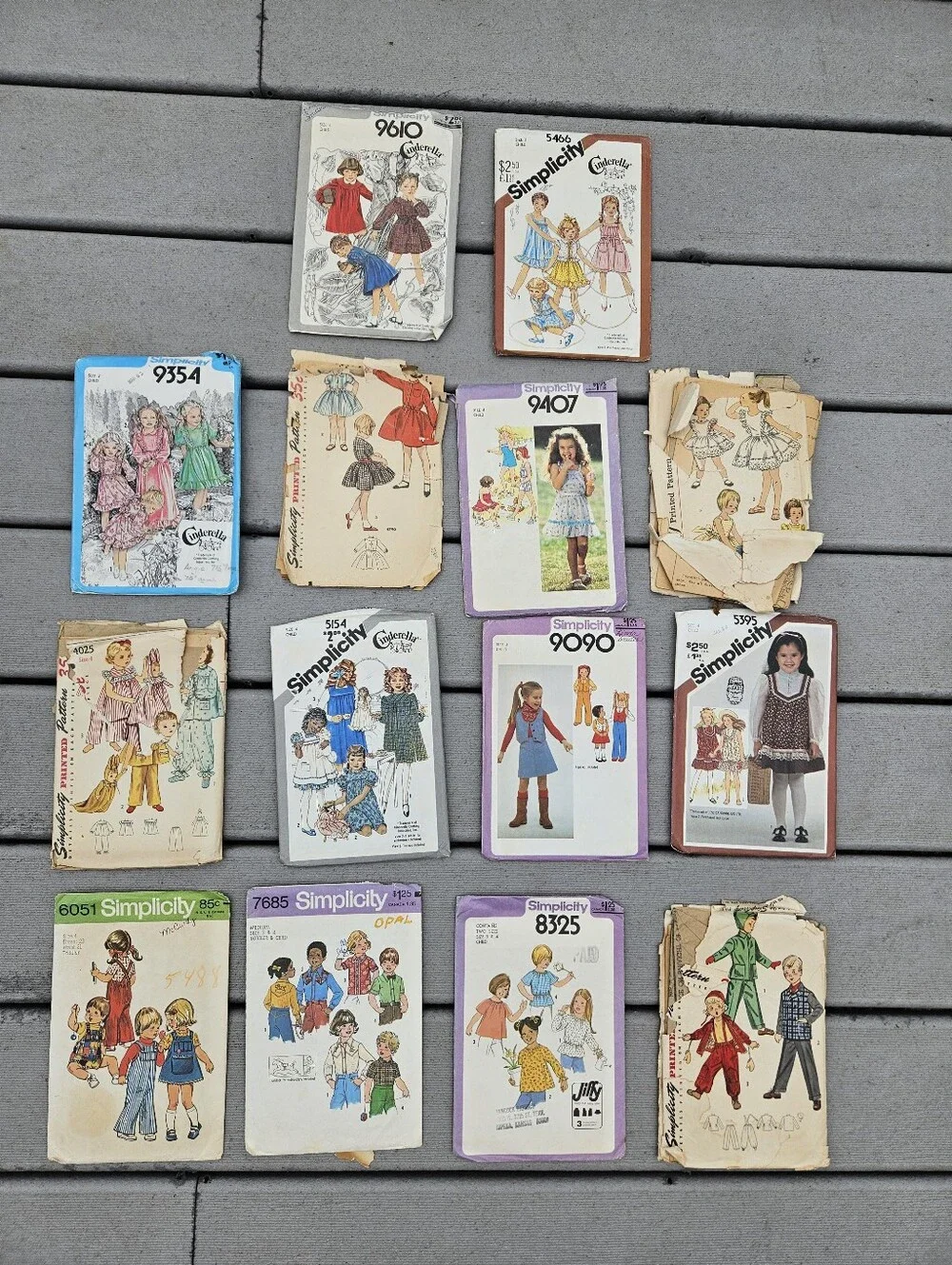 14 RETRO HIPPIE BOHO Toddler Sz 3 & 4 Clothes Sewing Patterns Lot Unchecked
